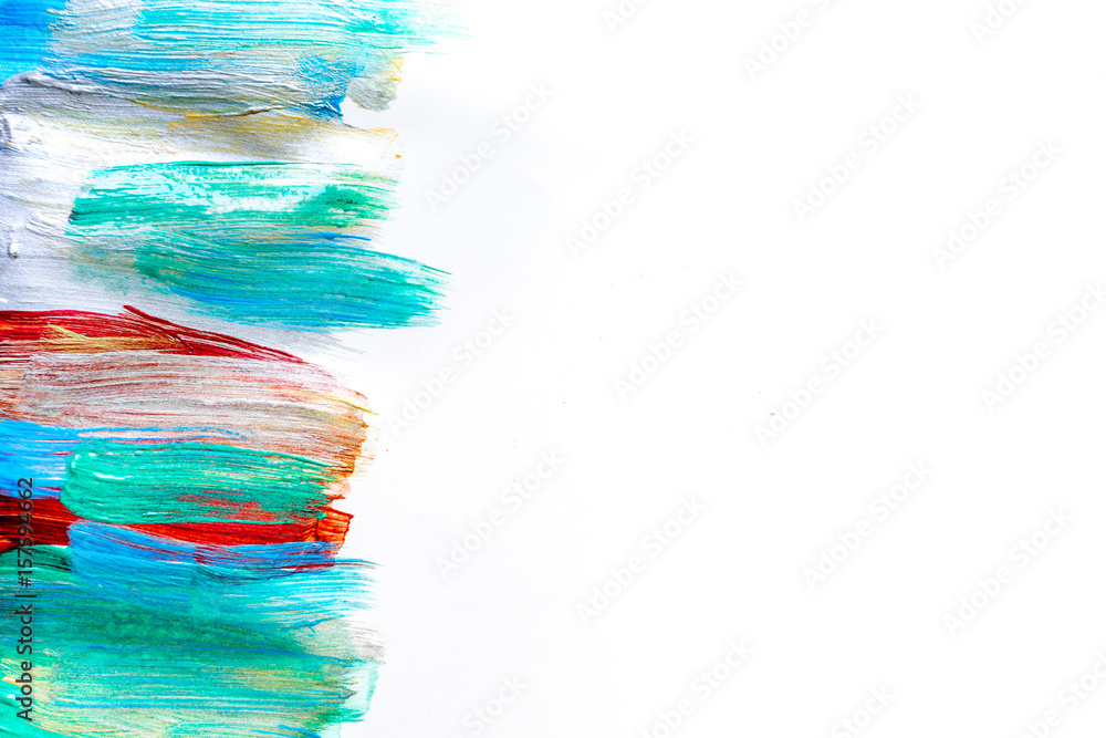 bright abstract paint drawing background top view texture space for text