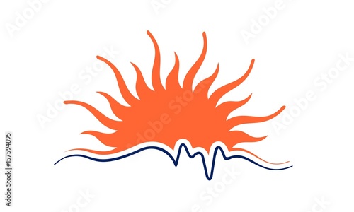 mountain and sun of the universe