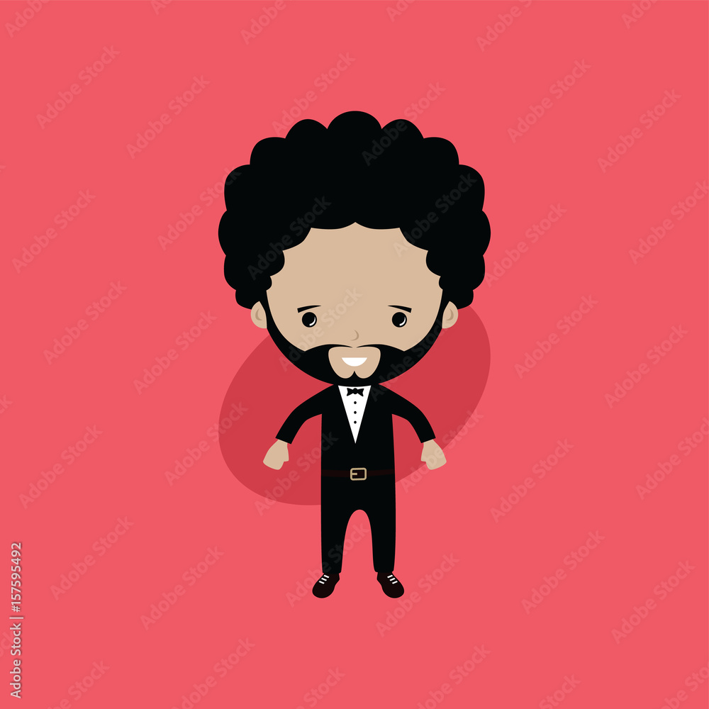 adorable groom lovely cartoon marriage theme vector adorable groom lovely cartoon marriage theme vector