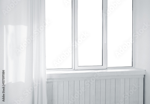 Room window with light curtain