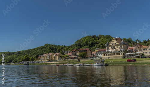 Stadt Wehlen in valley of river Labe