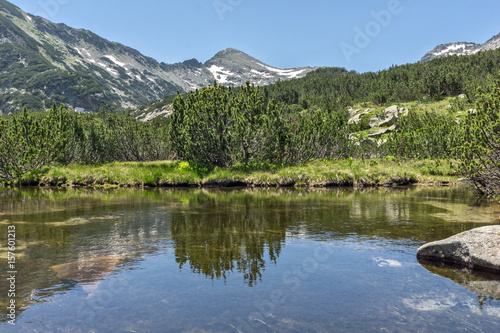 Landscape of Dzhano peak and Banski lakes, Pirin Mountain, Bulgaria photo