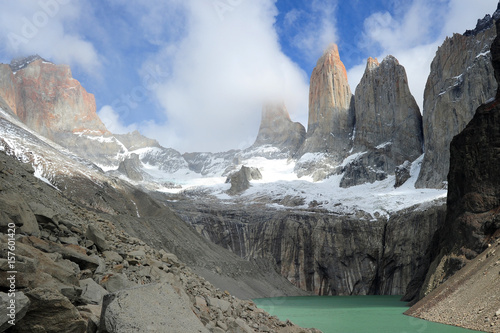 Parque nacional Torres del Paine en la region de Magallanes, Chile. photo