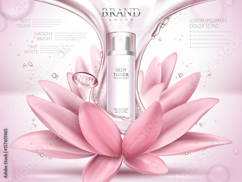 lotus skin toner ad