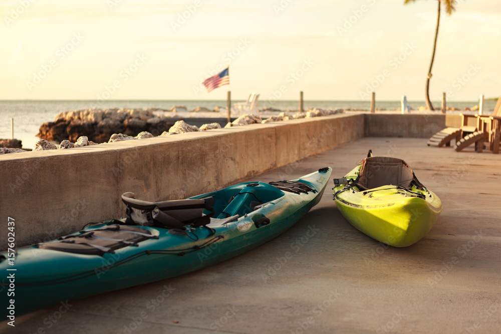 Fototapeta premium Kayaks