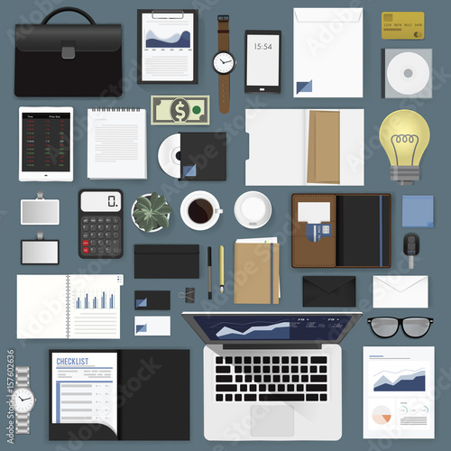 Gadgets of business vector illustration