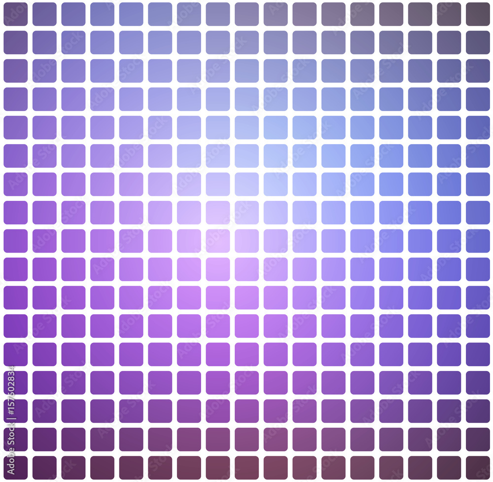 Purple lilac pink rounded mosaic background over white square Purple lilac pink rounded mosaic background over white square