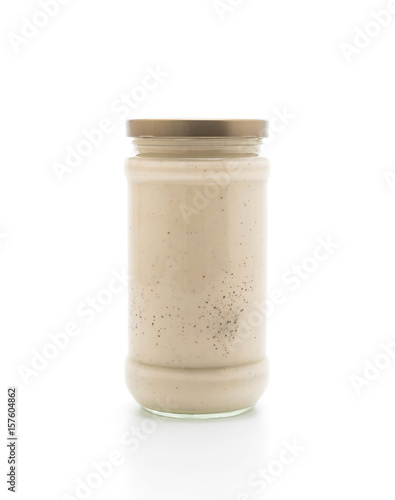 Photography Alfredo cream bottle