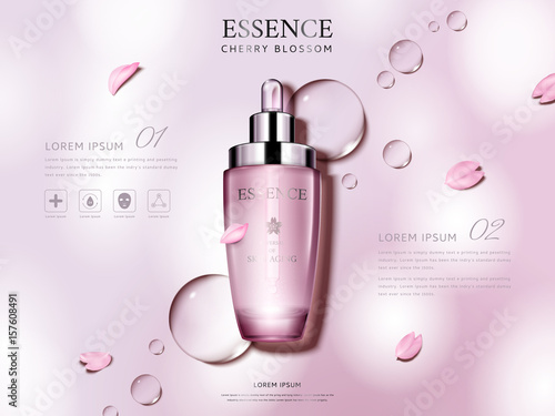 cherry blossom essence ad