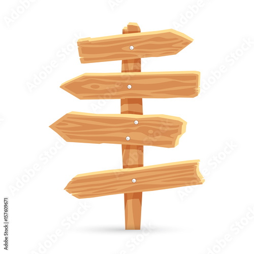Wooden pointer in the form of four tablets