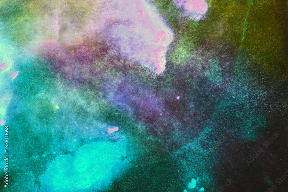Fototapeta premium Watercolor gradient multicolored bright background