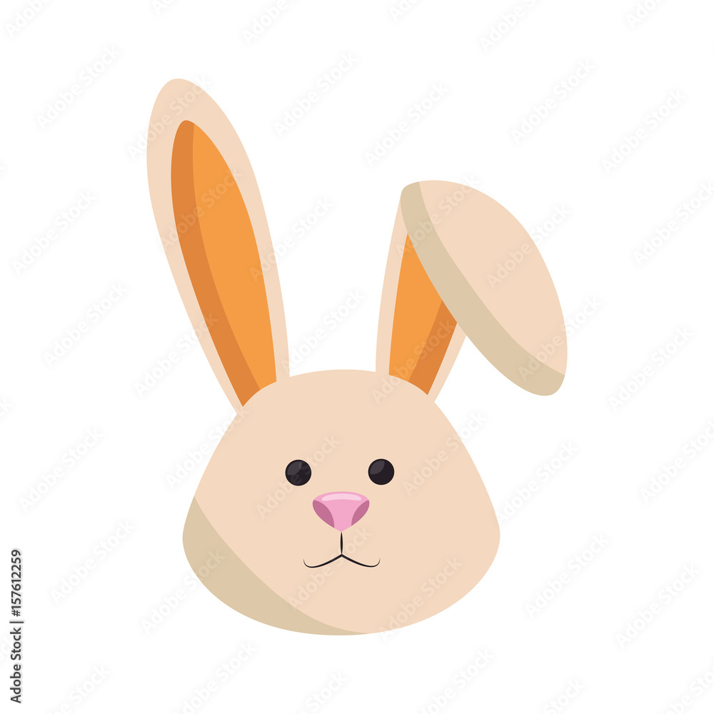 Cute easter bunny cartoon icon vector illustration graphic design Cute easter bunny cartoon icon vector illustration graphic design