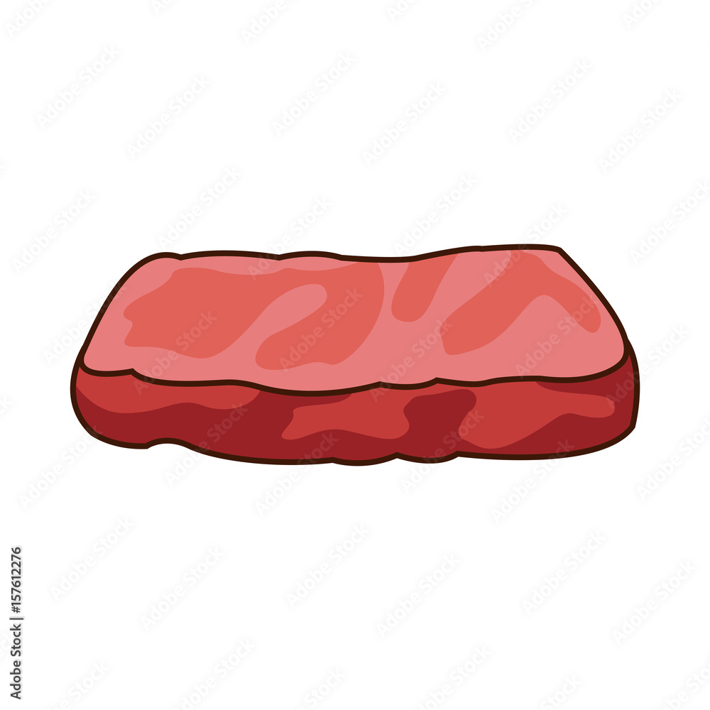 chinese tuna food seafood asian menu cartoon vector illustration