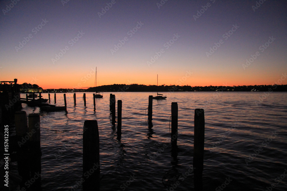 harbour sunset