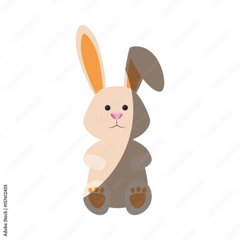 Cute easter bunny cartoon icon vector illustration graphic design Cute easter bunny cartoon icon vector illustration graphic design
