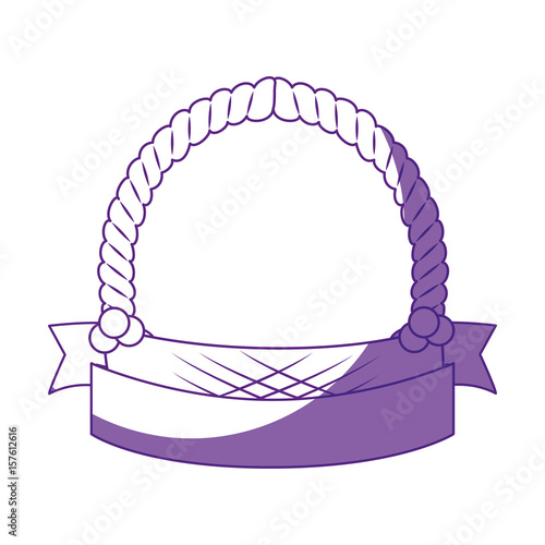 Empty easter basket icon vector illustration graphic design photo