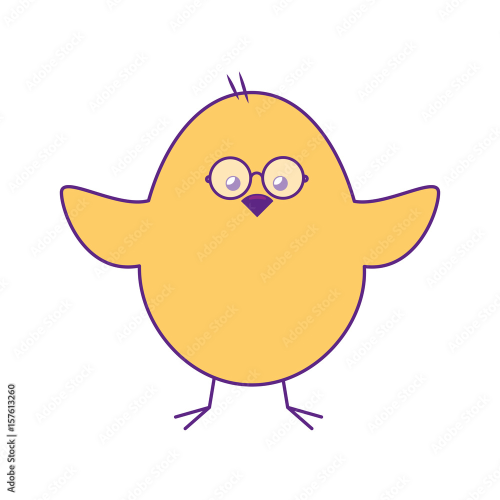 Little chicken cartoon icon vector illustration graphic Little chicken cartoon icon vector illustration graphic
