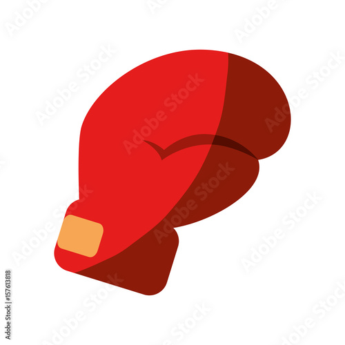 Boxing gloves accessory icon vector illustration graphic design