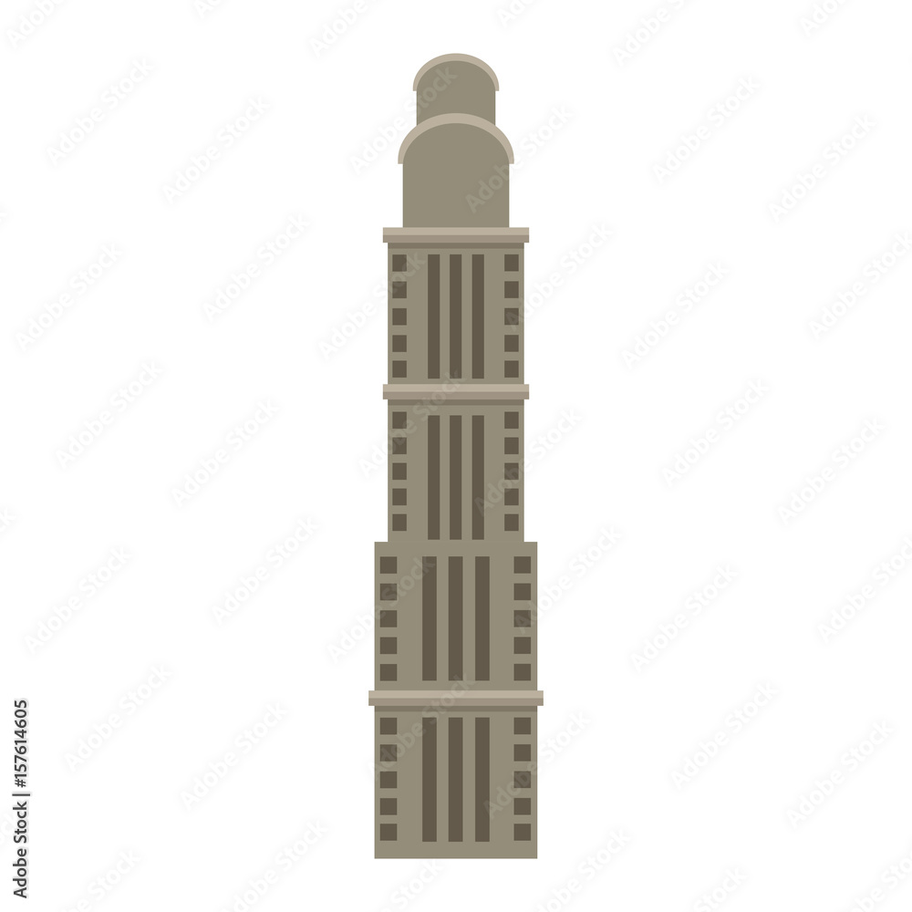skyscraper building tower city business architecture apartment and office urban vector illustration