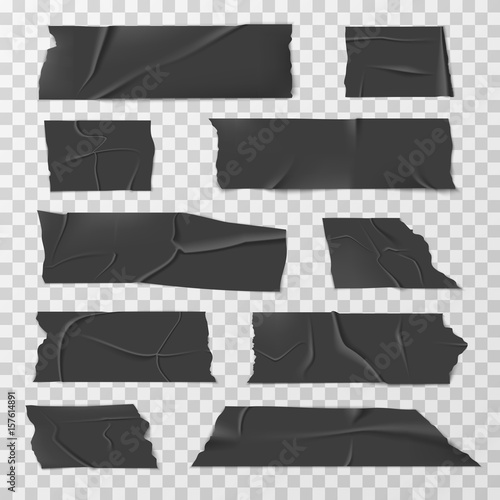 Insulating adhesive tape, duct tapes or scotch vector set