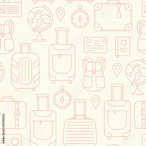 Seamless travel pattern.