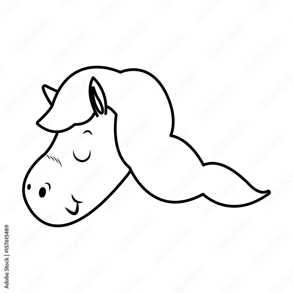 beautiful horse pony wings foal toy vector illustration beautiful horse pony wings foal toy vector illustration