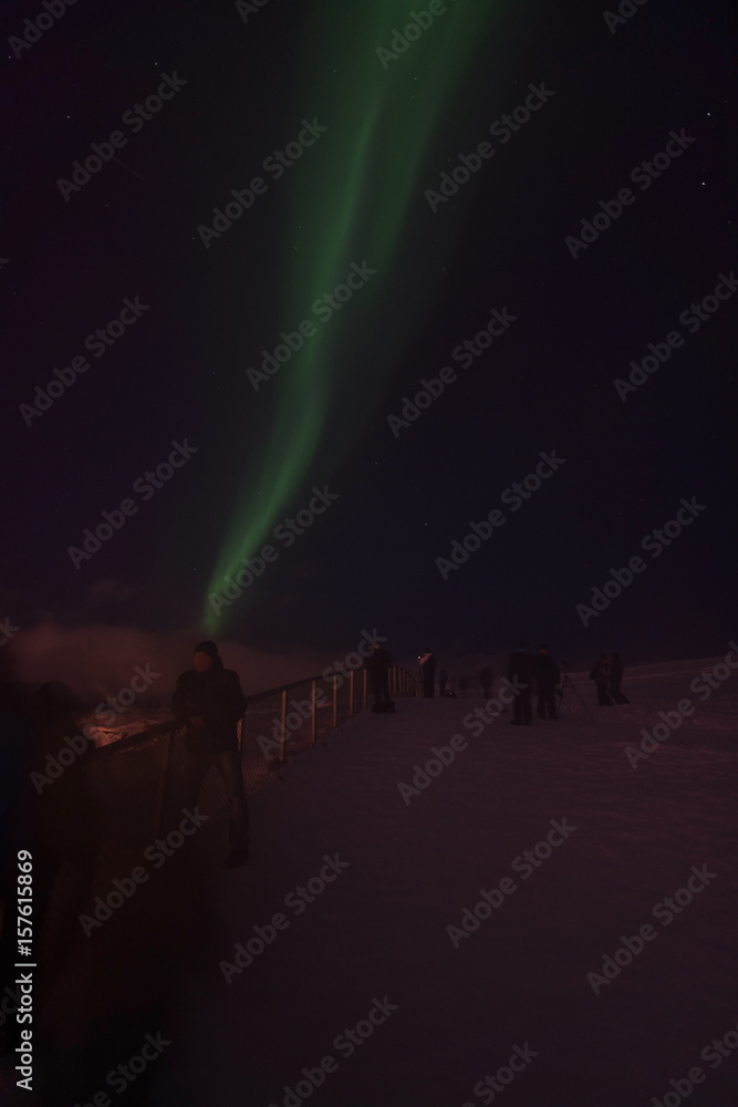 Fototapeta premium Polarlichter über Tromsö, Norwegen