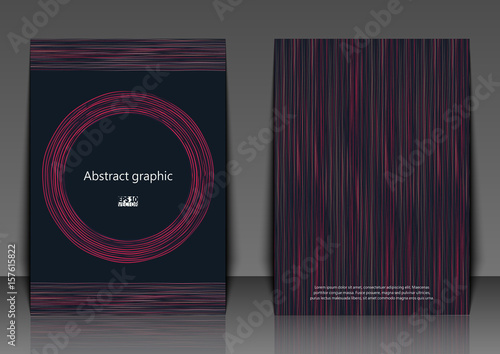 Hand Drawn Abstract Background. Template flyer with abstract background. Eps10 Vector illustration.