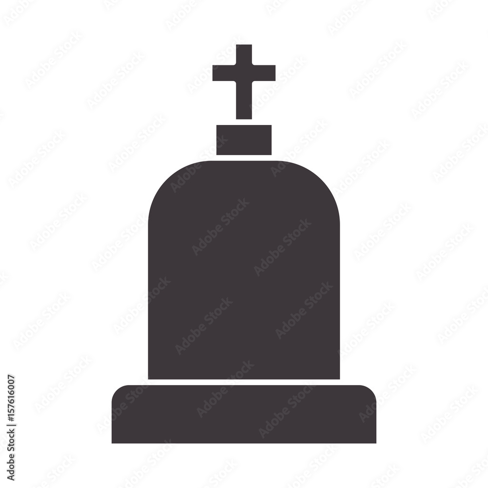 tombstone with cross and religion funeral vector illustration tombstone with cross and religion funeral vector illustration