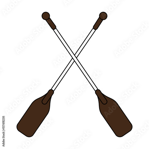 Team canoes flat illustration vector design icon graphic
