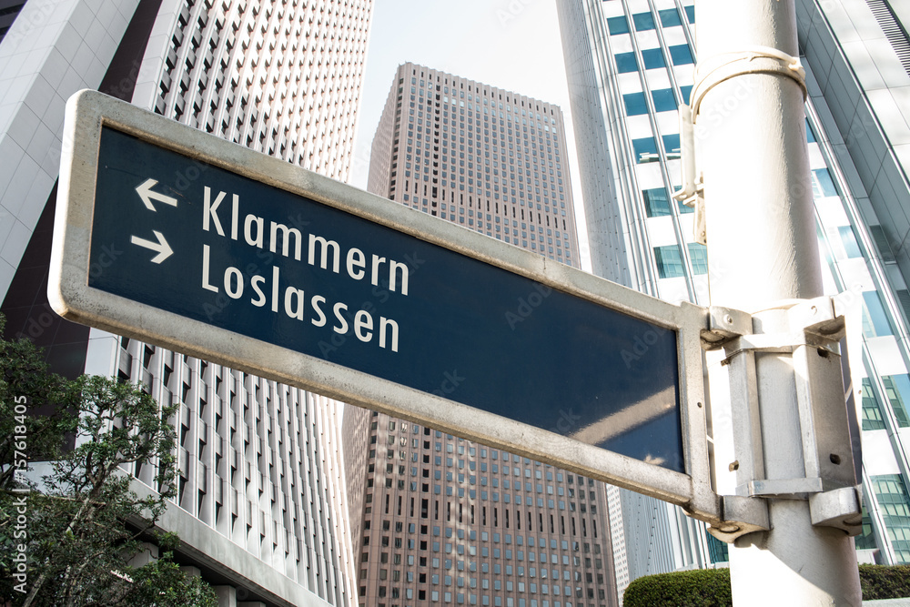 Fototapeta premium Schild 208 - Loslassen