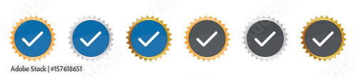 Haken - Gezacktes Button-Set