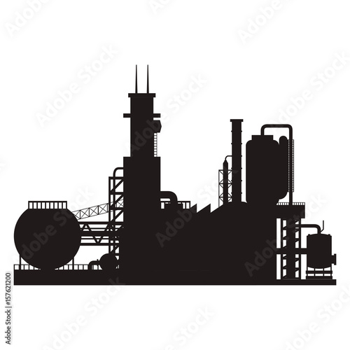 industry factory building vector icon ilustration plant