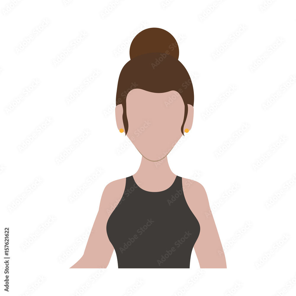 Anonymous faceless woman icon vector illustration graphic design Anonymous faceless woman icon vector illustration graphic design
