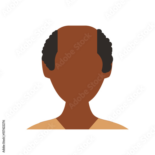 Man faceless avatar icon vector illustration graphic design