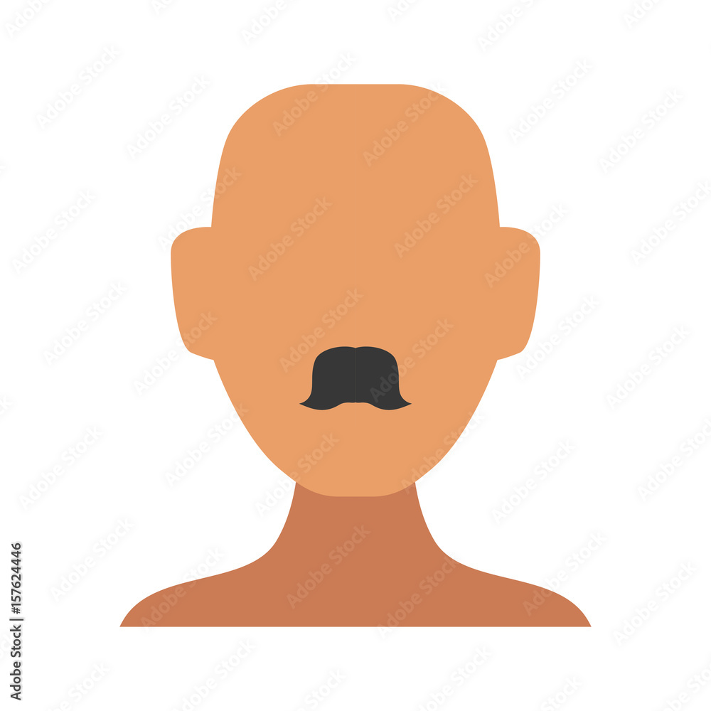 Man faceless avatar icon vector illustration graphic design