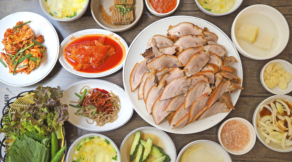 Korean food backgrounds