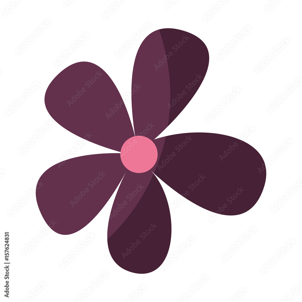 cute flower drawing decorative vector illustration design