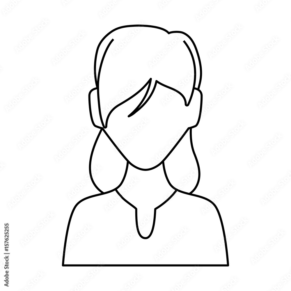 Woman faceless avatar icon vector illustration graphic design Woman faceless avatar icon vector illustration graphic design