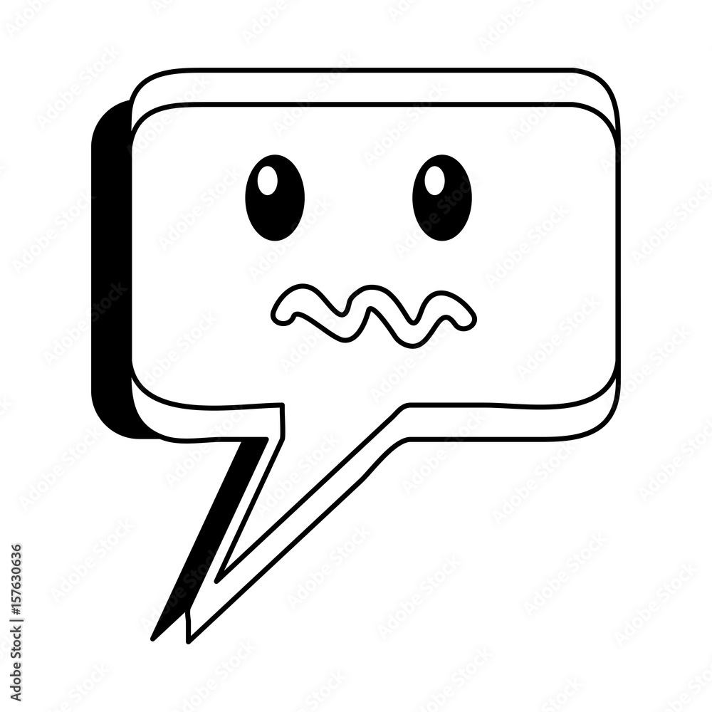 speech bubble angry comic character vector illustration design