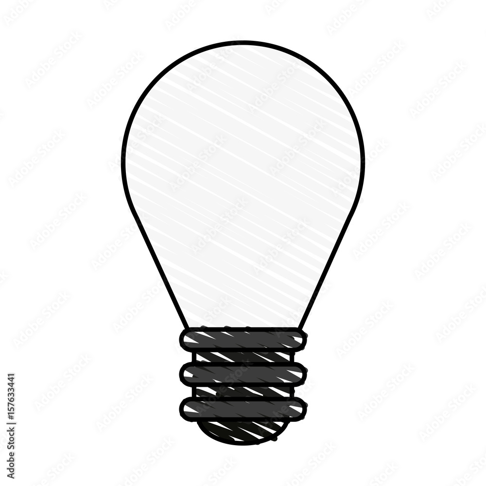 color crayon stripe cartoon light bulb flat icon vector illustration color crayon stripe cartoon light bulb flat icon vector illustration