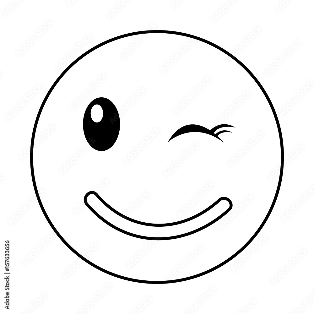 happy emoticon face kawaii style vector illustration design happy emoticon face kawaii style vector illustration design