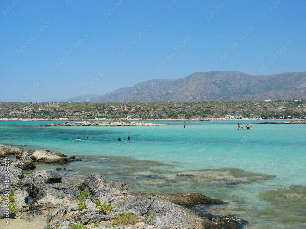 Photo from island of Crete on a summer morning, South Greece