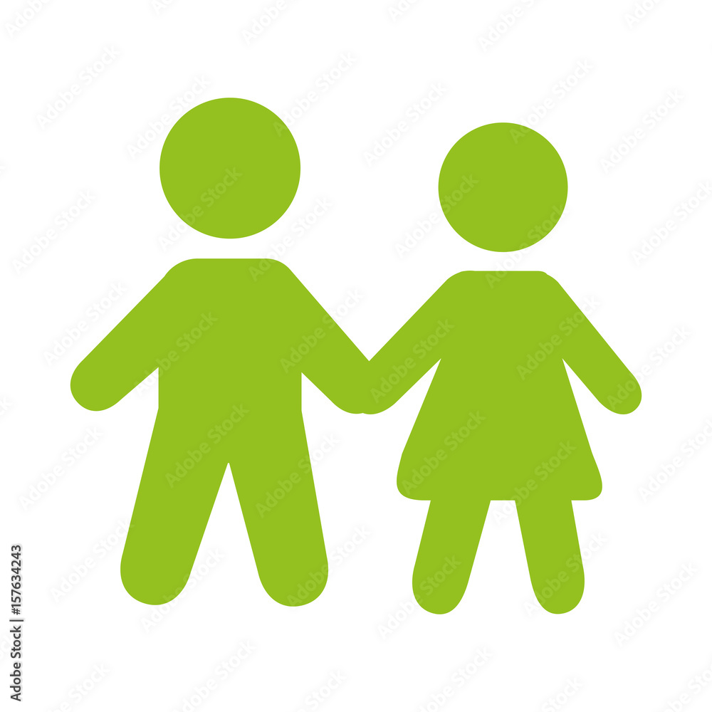 couple human figure silhouette icon vector illustration design couple human figure silhouette icon vector illustration design