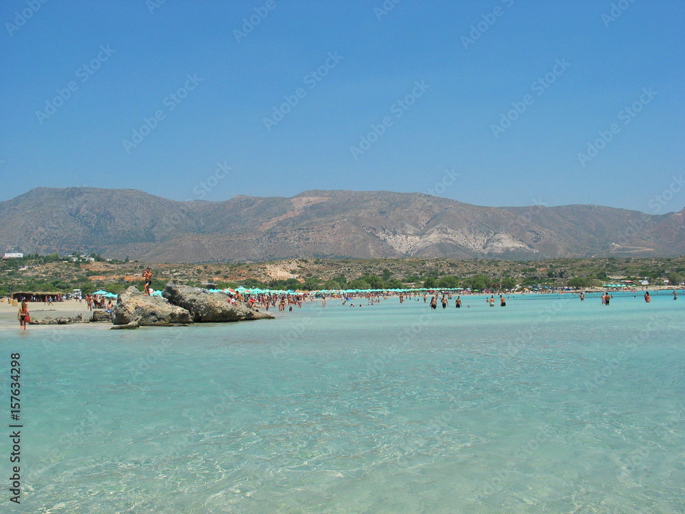 Photo from island of Crete on a summer morning, South Greece