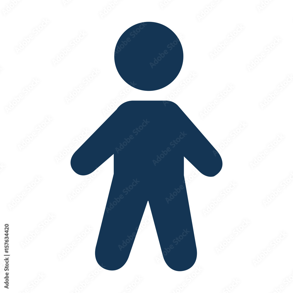human figure silhouette icon vector illustration design