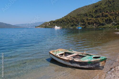 Photo of Gregolimano beach with clear waters in North Evoia  Greece