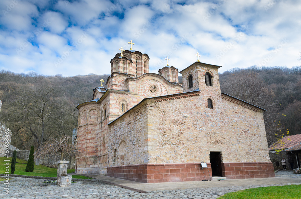 The orthodox monastery Ravanica in Serbia