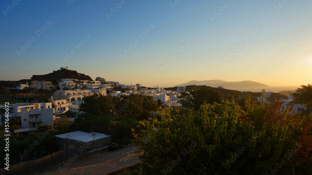 Photo of picturesque island of Ios on a summer morning, Cyclades, Greece