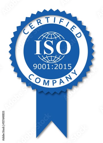 ISO 9001-2015 label certification honor new version